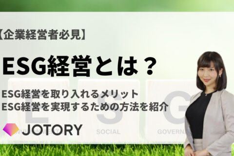 【保存版】今さら聞けない「ESG経営」について解説