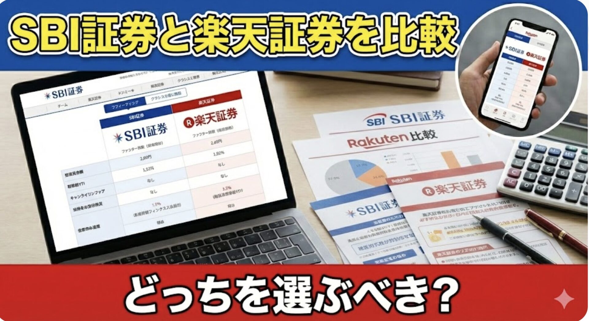 SBI証券と楽天証券を比較｜どっちを選ぶべき？ | 会社設立のミチシルベ