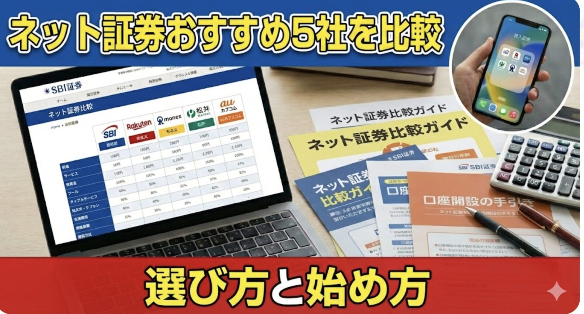 ネット証券おすすめ5社を比較｜選び方と始め方 | 会社設立のミチシルベ