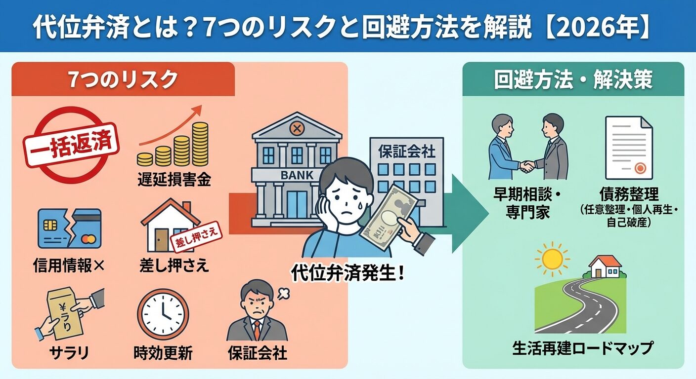 代位弁済とは？7つのリスクと回避方法を解説【2026年】 | 会社設立のミチシルベ