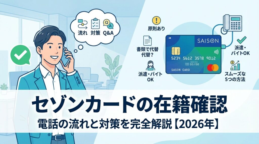 セゾンカードの在籍確認|電話の流れと対策を完全解説【2026年】
