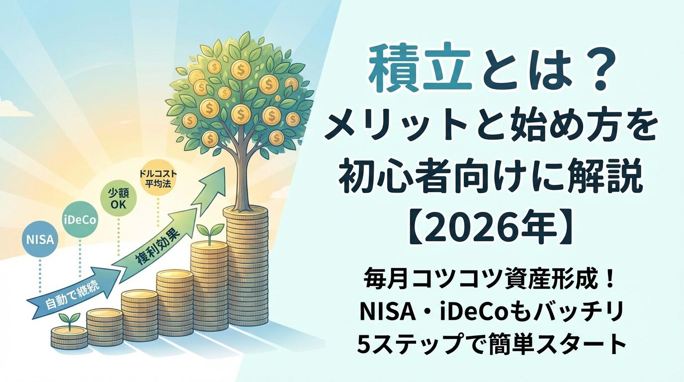積立とは？メリットと始め方を初心者向けに解説【2026年】 | 会社設立のミチシルベ