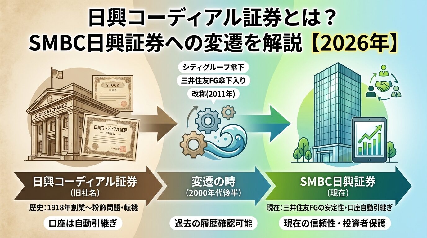 日興コーディアル証券とは？SMBC日興証券への変遷を解説【2026年】 | 会社設立のミチシルベ
