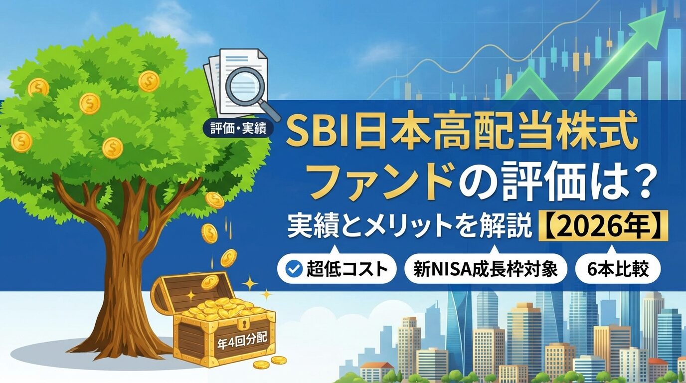SBI日本高配当株式ファンドの評価は？実績とメリットを解説【2026年】 | 会社設立のミチシルベ