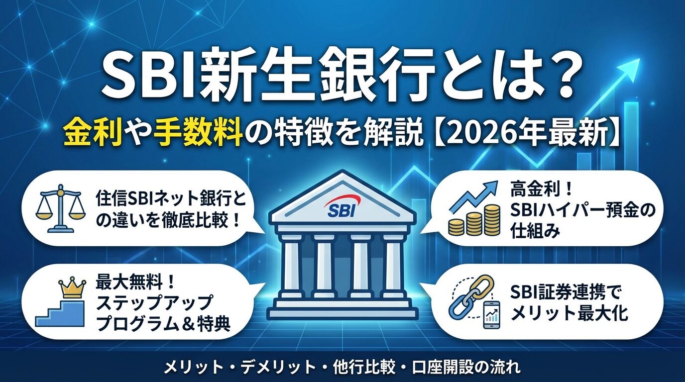 SBI新生銀行とは？金利や手数料の特徴を解説【2026年】 | 会社設立のミチシルベ