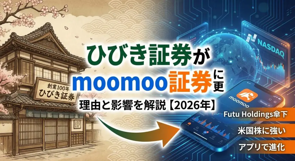 ひびき証券がmoomoo証券に変更?理由と影響を解説【2026年】