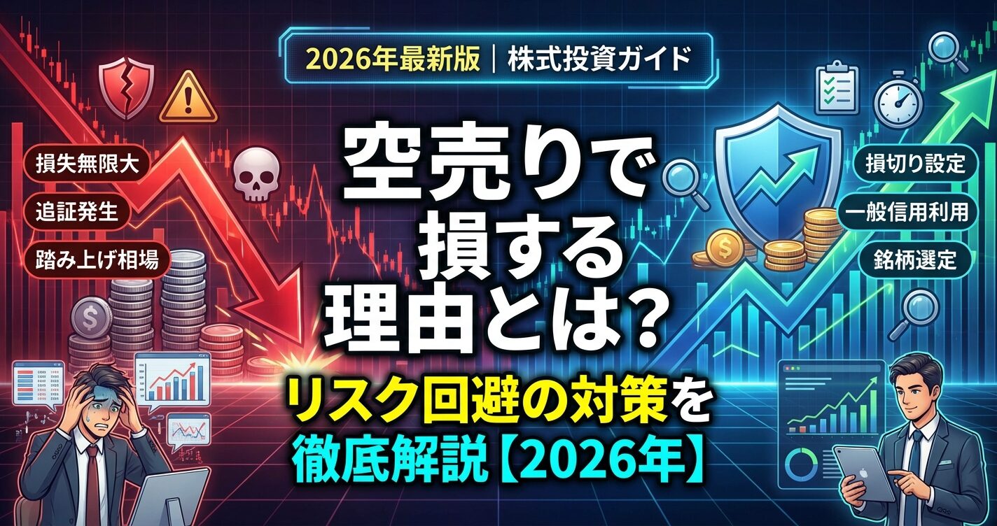 空売りで損する理由とは？リスク回避の対策を徹底解説【2026年】 | 会社設立のミチシルベ