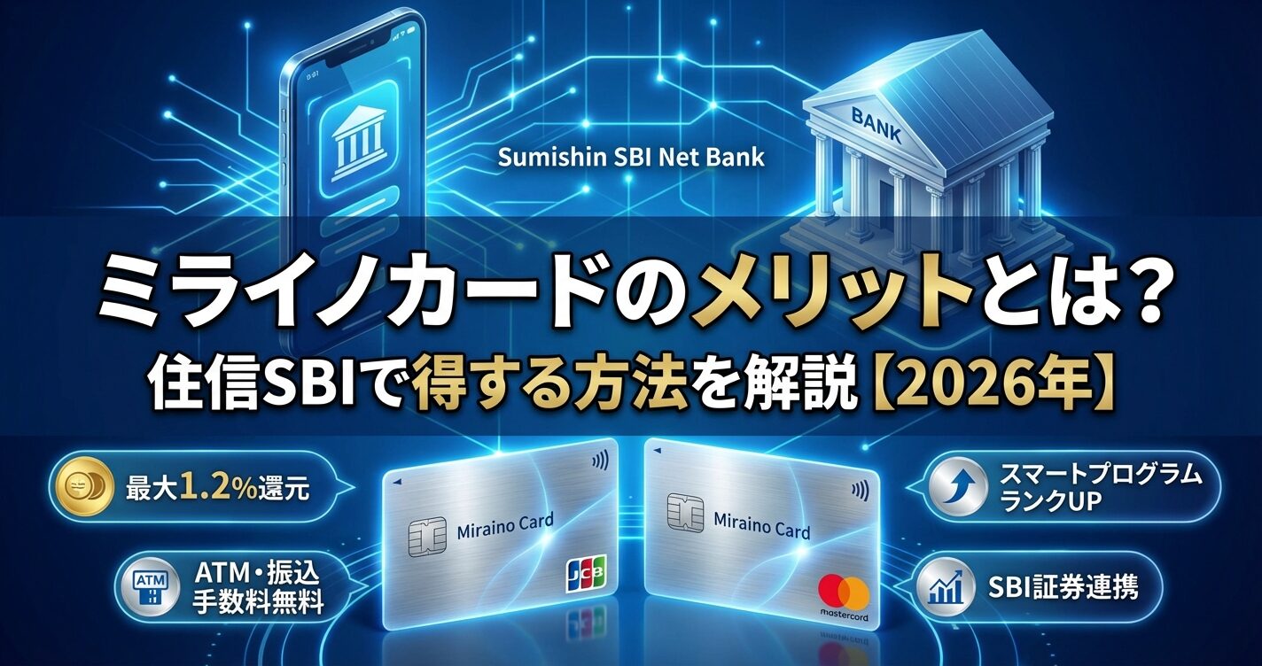ミライノカードのメリットとは？住信SBIで得する方法を解説【2026年】 | 会社設立のミチシルベ