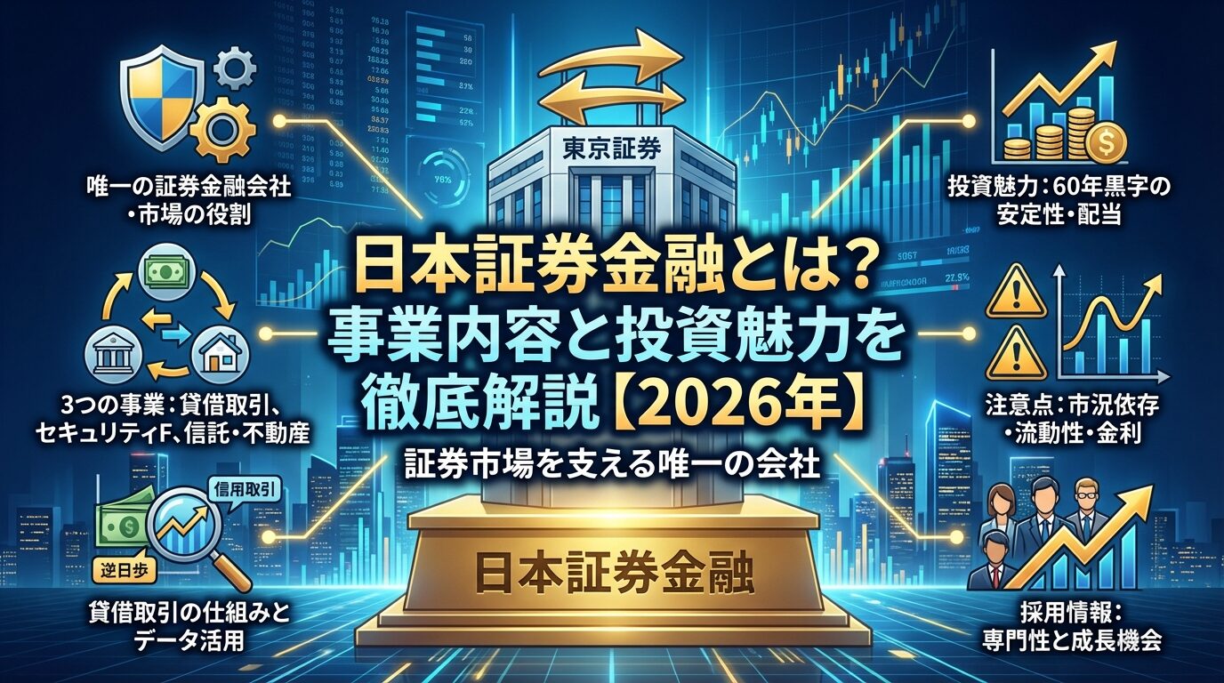 日本証券金融とは？事業内容と投資魅力を徹底解説【2026年】 | 会社設立のミチシルベ