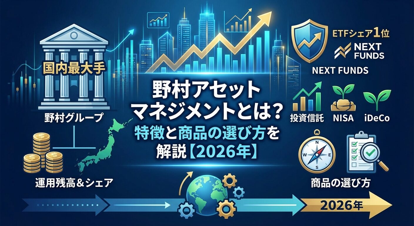 野村アセットマネジメントとは？特徴と商品の選び方を解説【2026年】 | 会社設立のミチシルベ