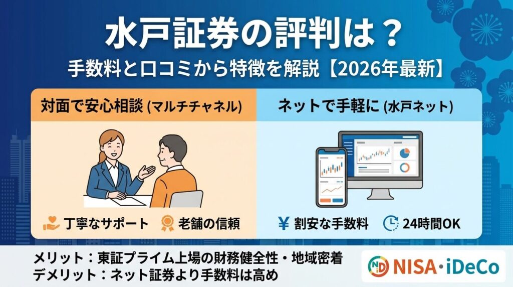 水戸証券の評判は?手数料と口コミから特徴を解説【2026年】