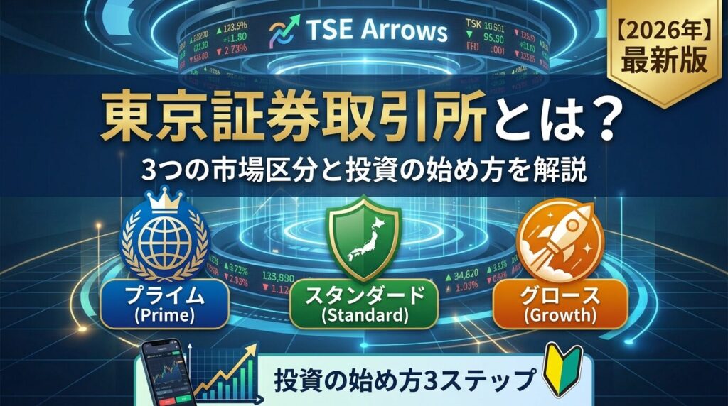 東京証券取引所とは?3つの市場区分と投資の始め方を解説【2026年】