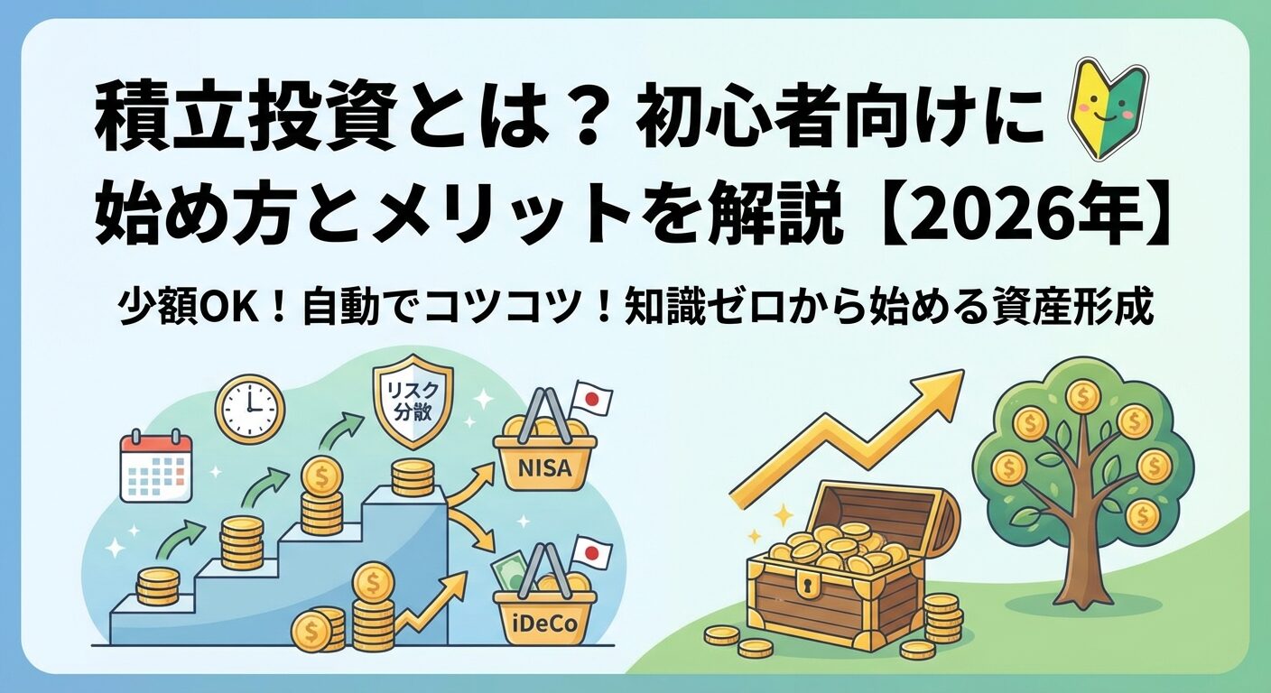 積立投資とは？初心者向けに始め方とメリットを解説【2026年】 | 会社設立のミチシルベ