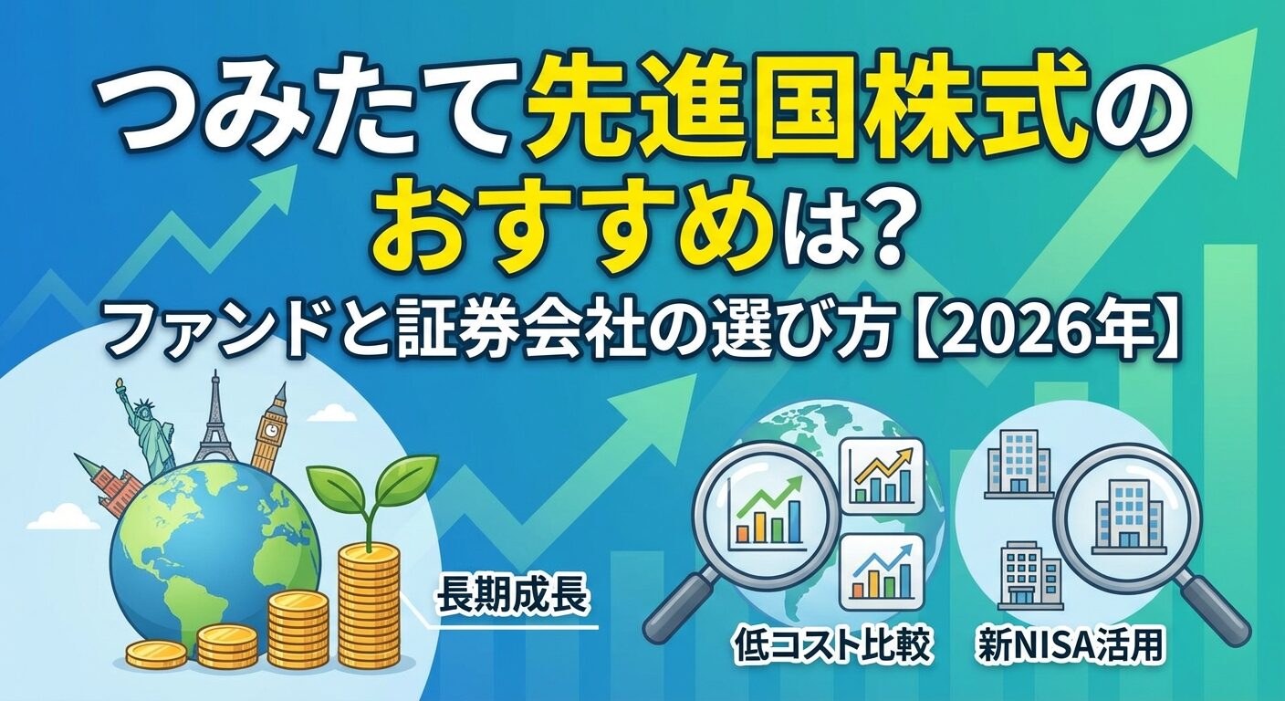 つみたて先進国株式のおすすめは？ファンドと証券会社の選び方【2026年】 | 会社設立のミチシルベ
