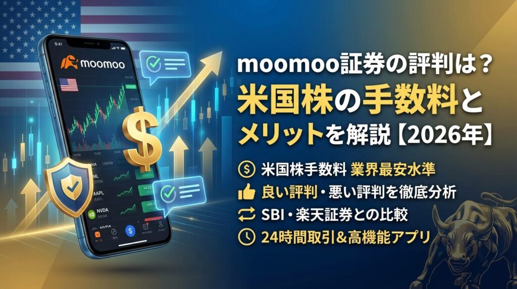 moomoo証券の評判は?米国株の手数料とメリットを解説【2026年】