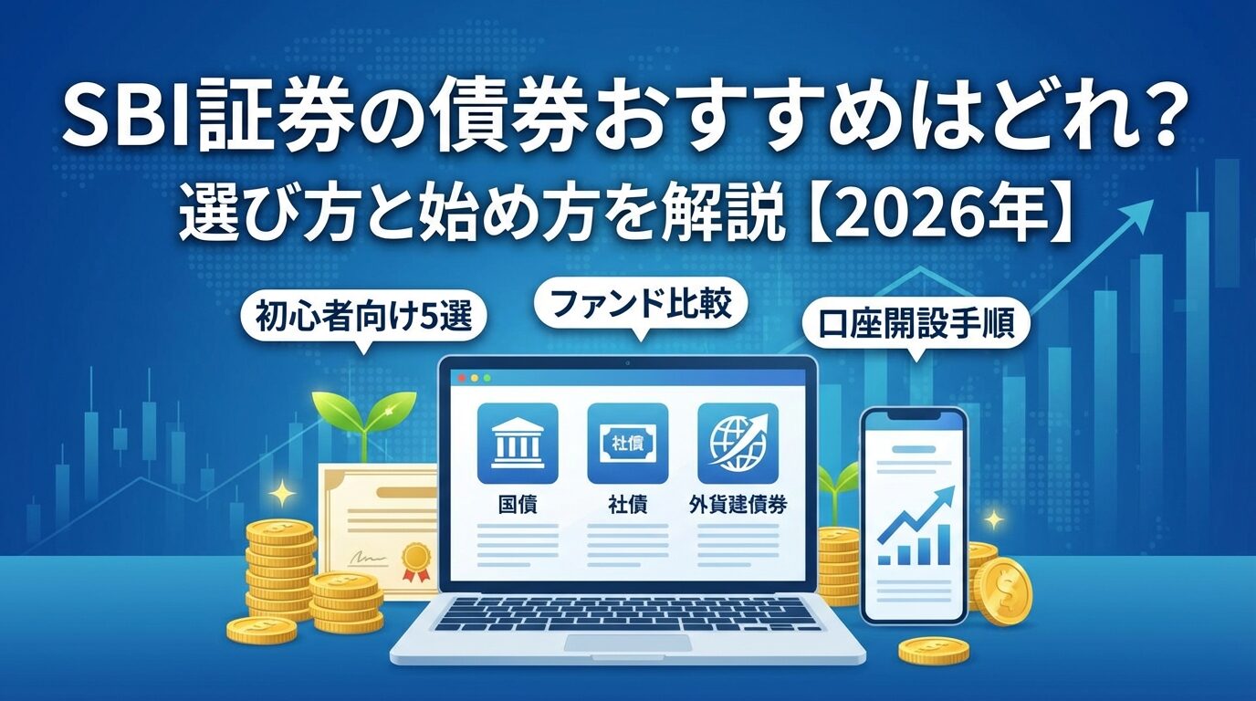 SBI証券の債券おすすめはどれ？選び方と始め方を解説【2026年】 | 会社設立のミチシルベ