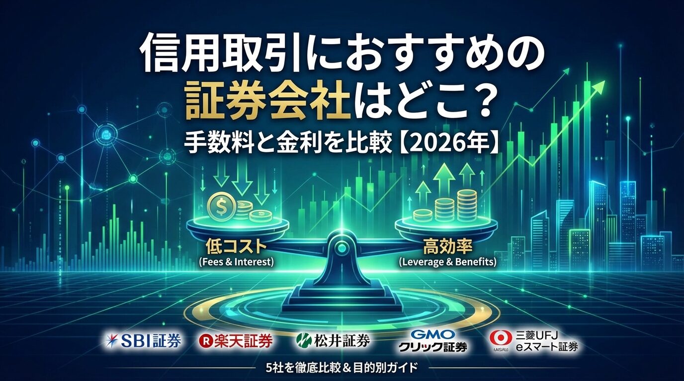 信用取引におすすめの証券会社はどこ？手数料と金利を比較【2026年】 | 会社設立のミチシルベ