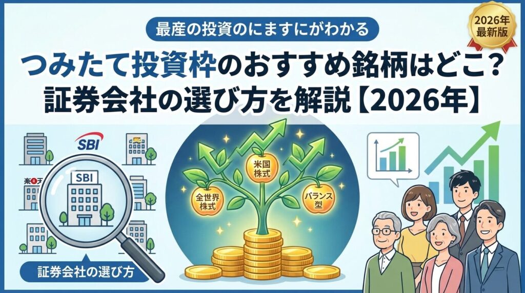 つみたて投資枠のおすすめ銘柄はどこ?証券会社の選び方を解説【2026年】