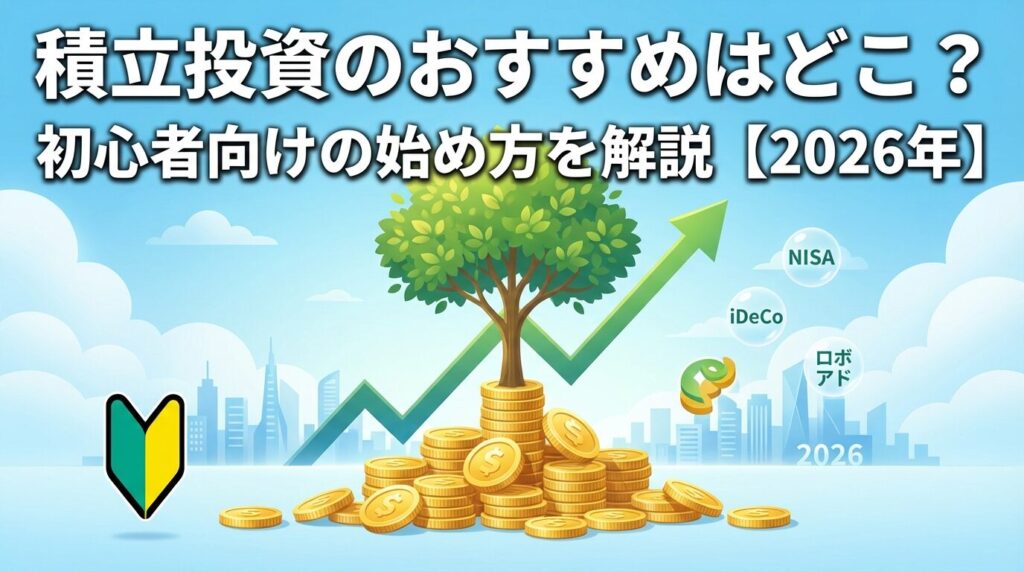 積立投資のおすすめはどこ?初心者向けの始め方を解説【2026年】