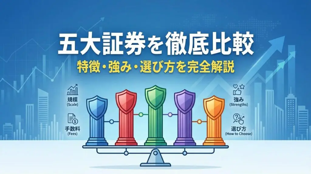 五大証券を徹底比較|特徴・強み・選び方を完全解説