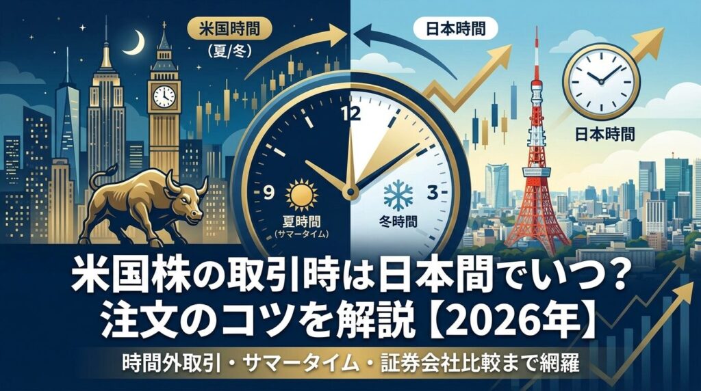 米国株の取引時間は日本時間でいつ?注文のコツを解説【2026年】