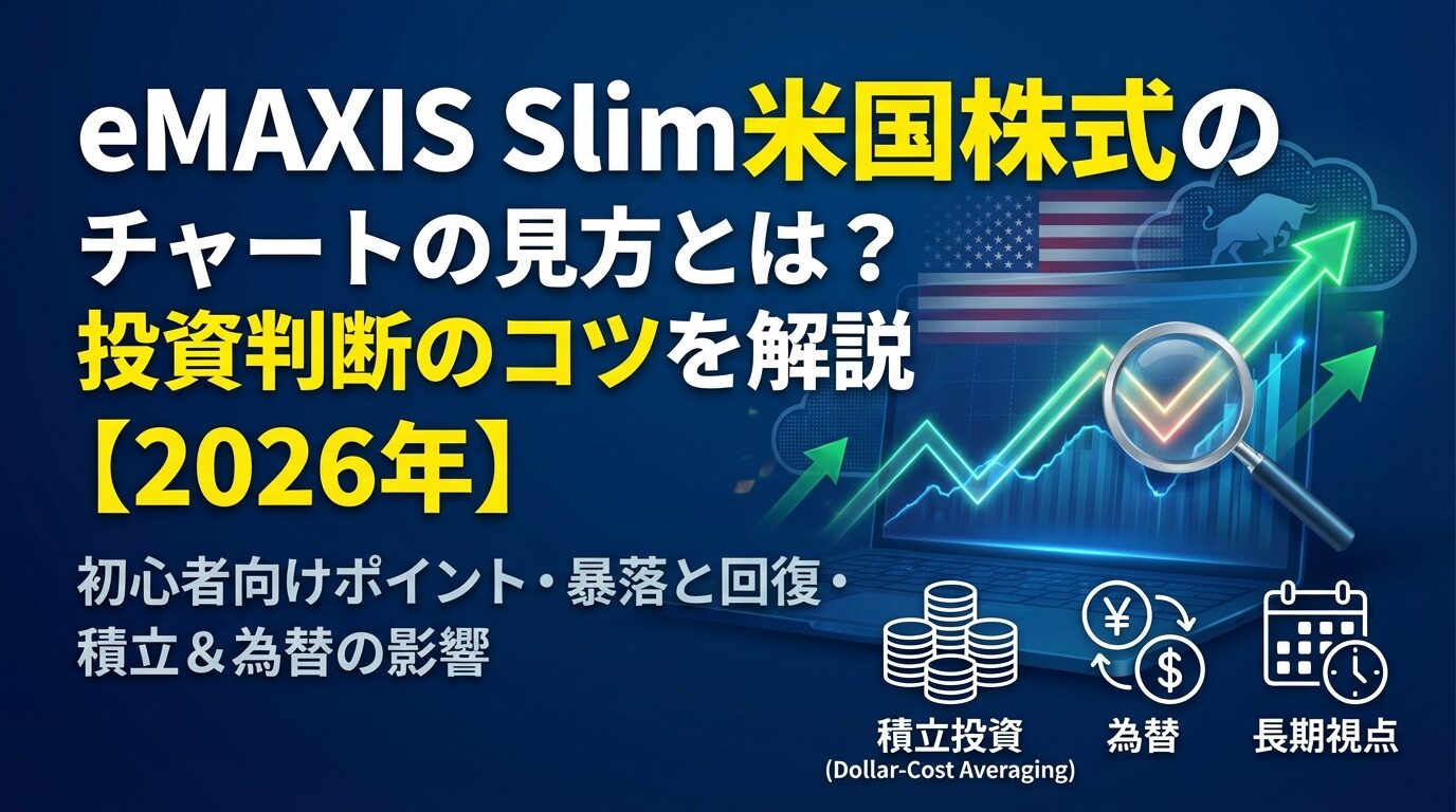 eMAXIS Slim米国株式のチャートの見方とは？投資判断のコツを解説【2026年】 | 会社設立のミチシルベ