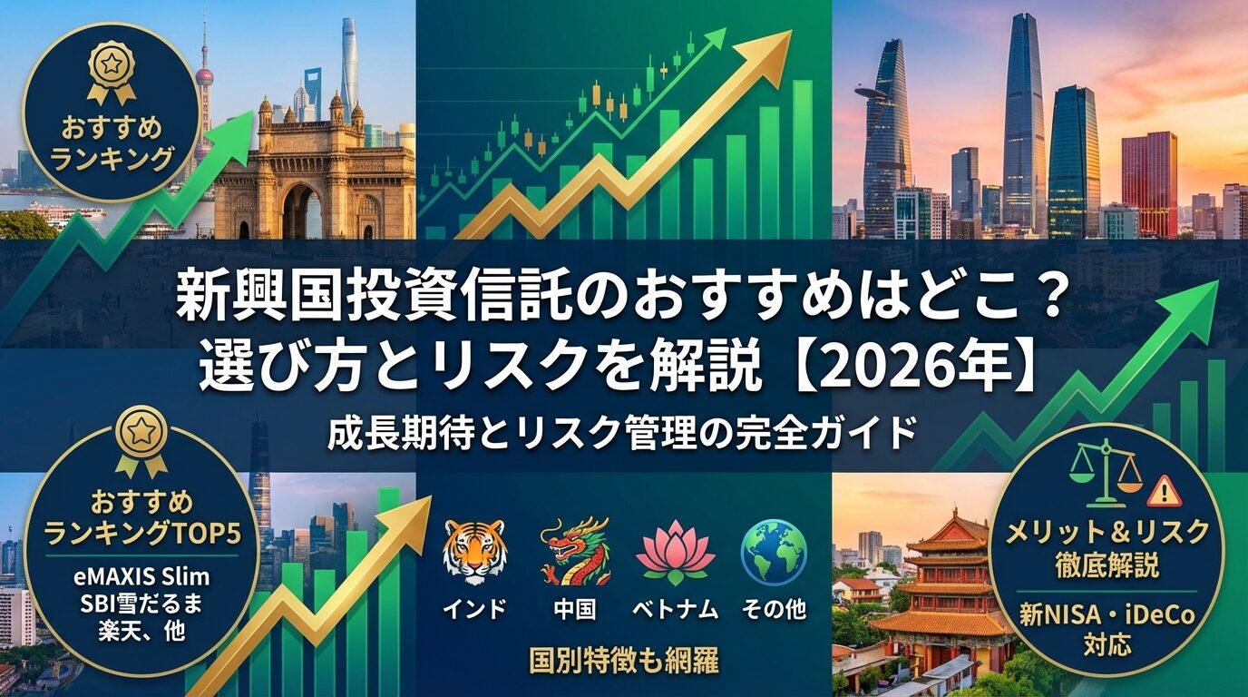 新興国投資信託のおすすめはどこ？選び方とリスクを解説【2026年】 | 会社設立のミチシルベ