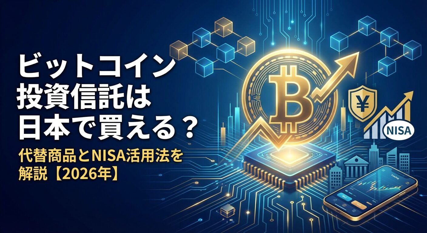 ビットコイン投資信託は日本で買える？代替商品とNISA活用法を解説【2026年】 | 会社設立のミチシルベ