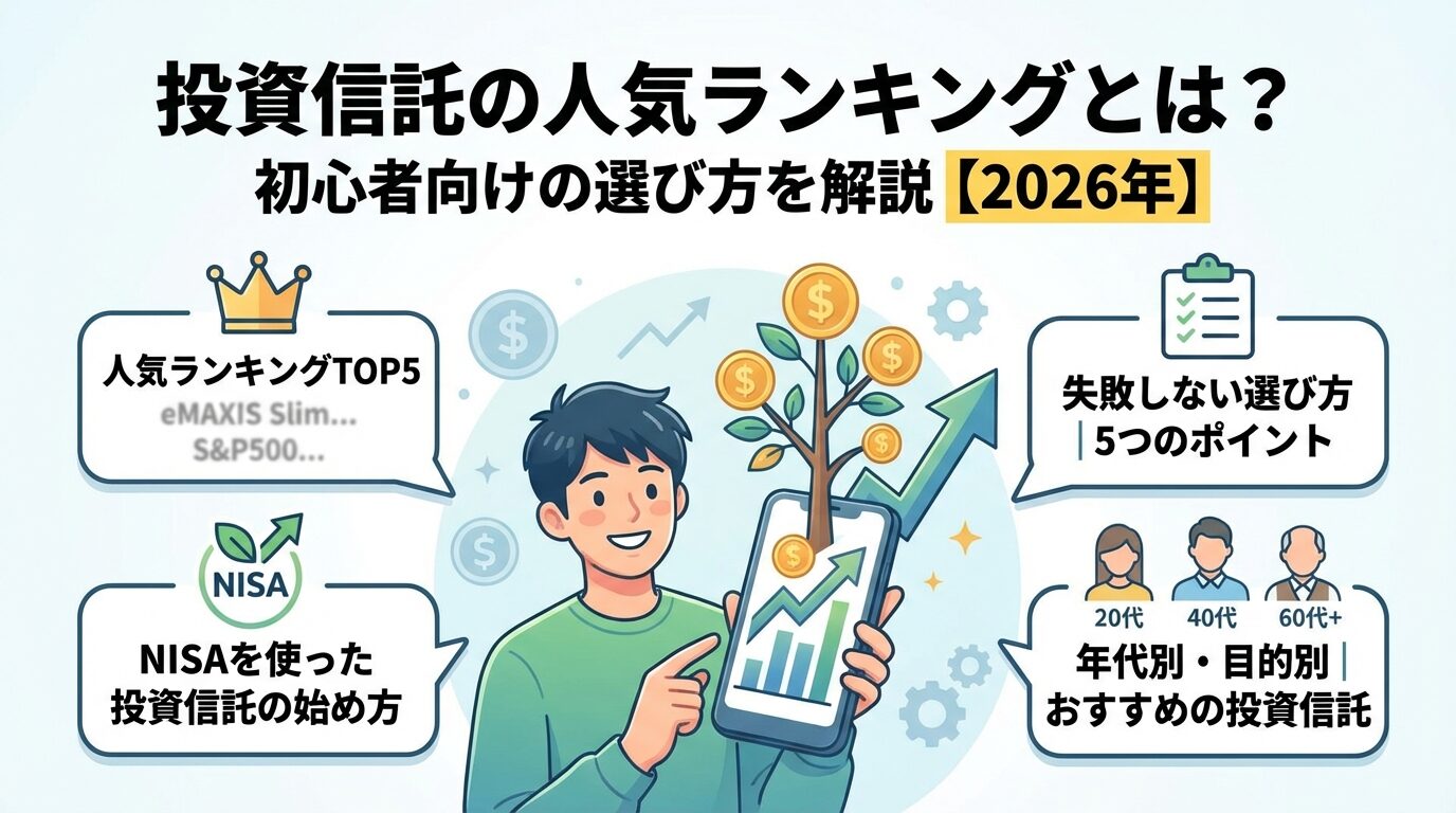 投資信託の人気ランキングとは？初心者向けの選び方を解説【2026年】 | 会社設立のミチシルベ