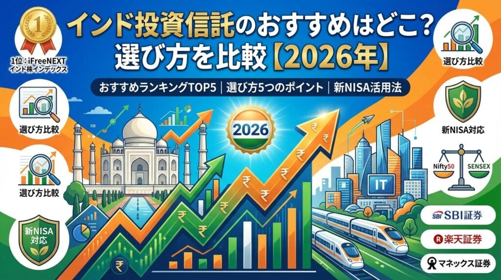 インド投資信託のおすすめはどこ?選び方を比較【2026年】