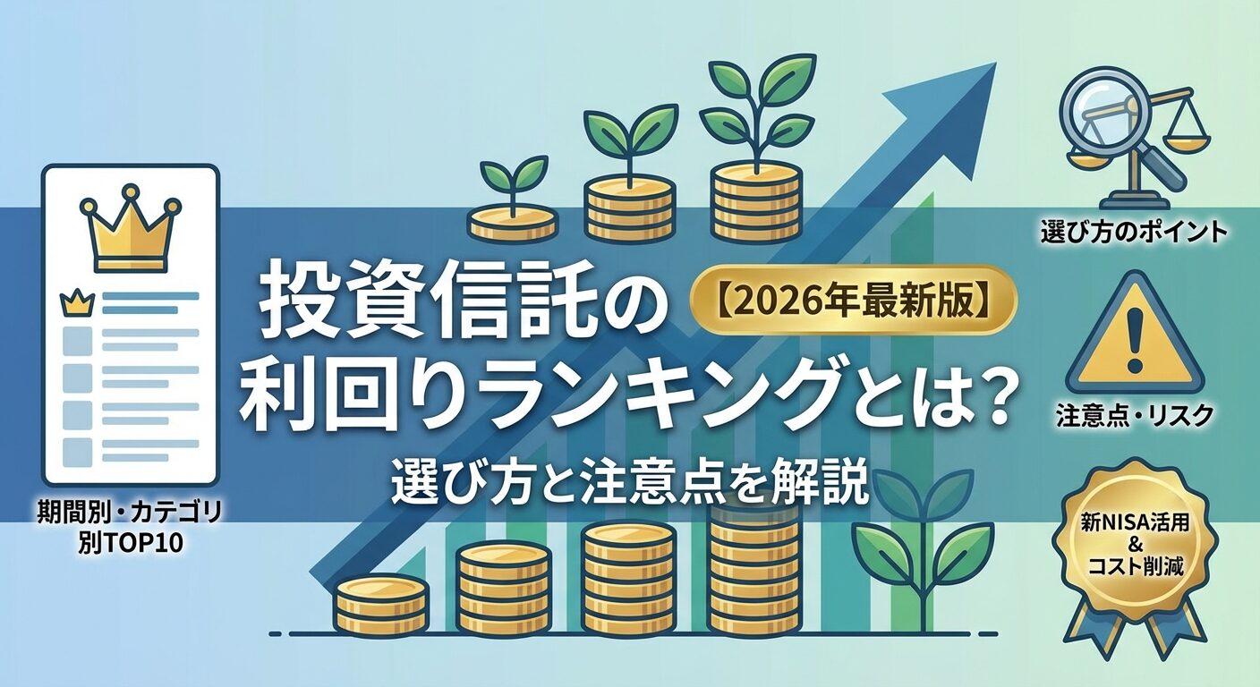投資信託の利回りランキングとは？選び方と注意点を解説【2026年】 | 会社設立のミチシルベ