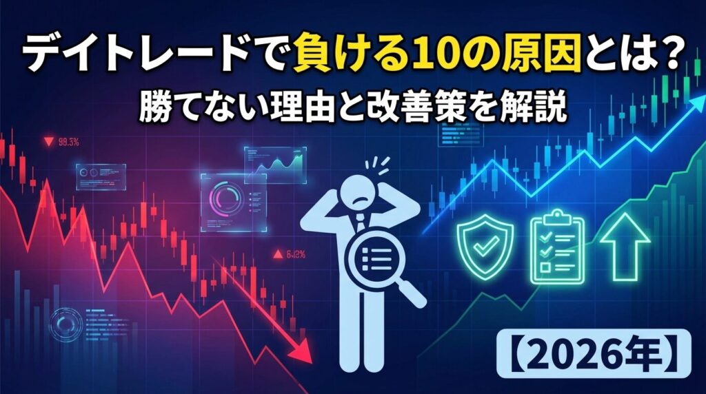 デイトレードで負ける10の原因とは?勝てない理由と改善策を解説【2026年】