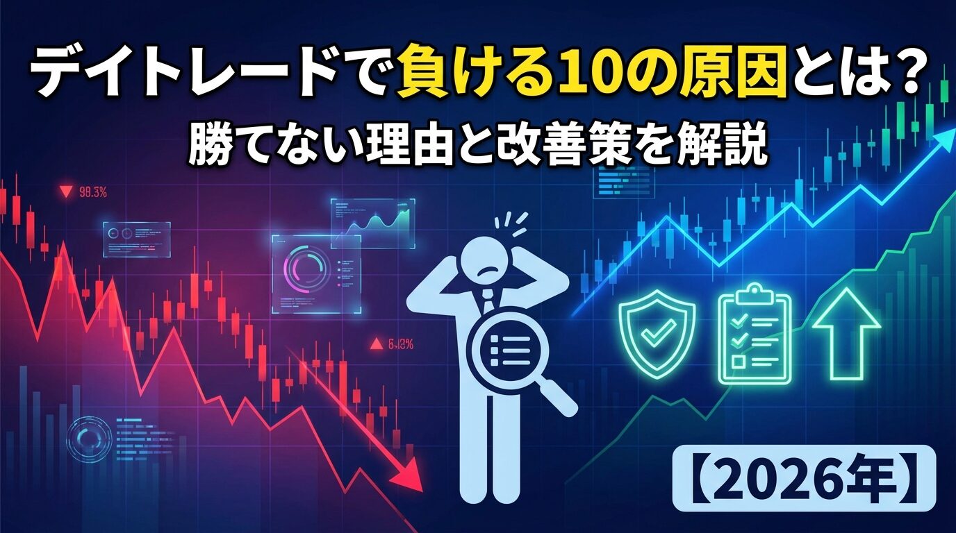 デイトレードで負ける10の原因とは？勝てない理由と改善策を解説【2026年】 | 会社設立のミチシルベ