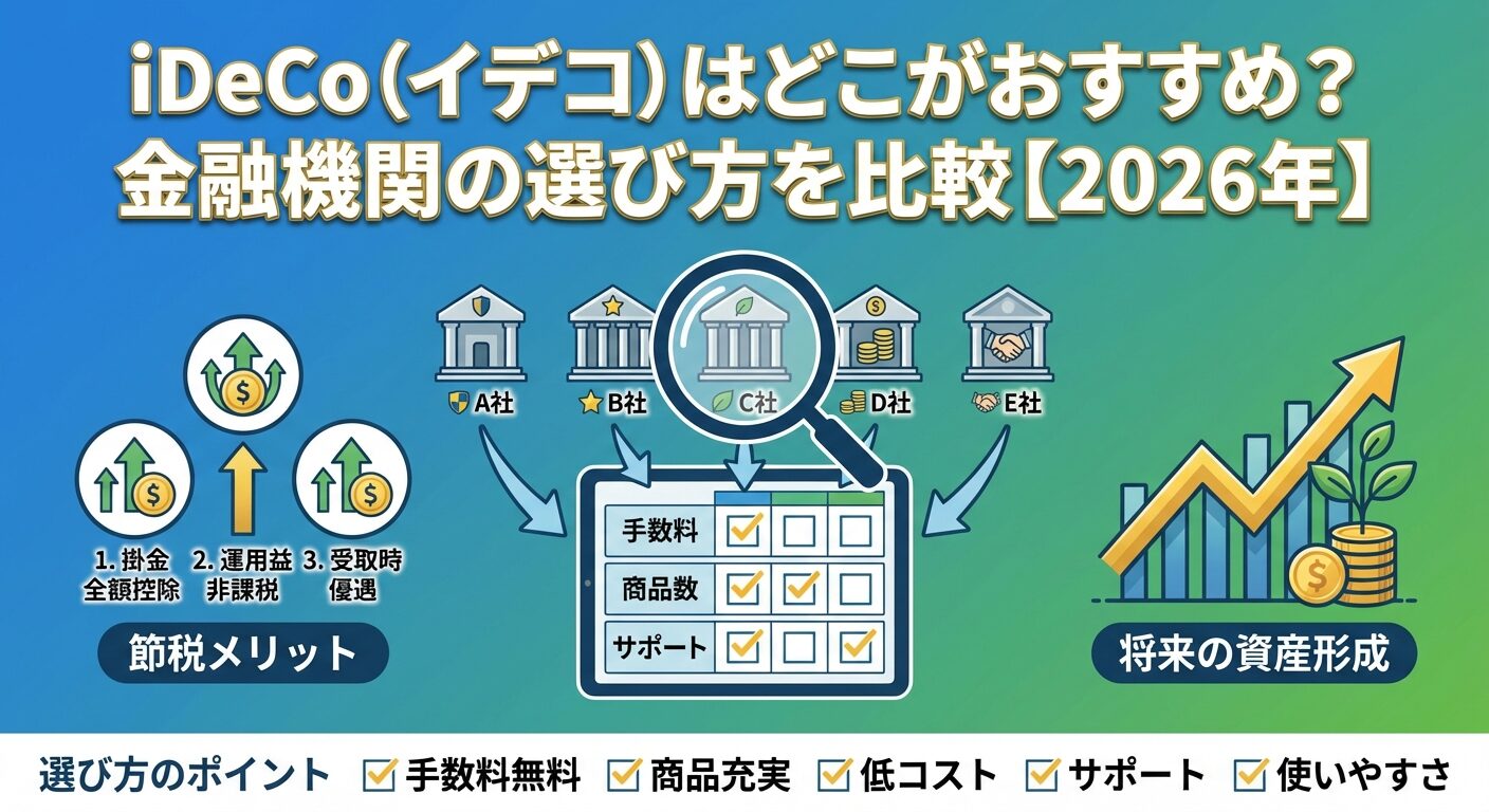 iDeCo（イデコ）はどこがおすすめ？金融機関の選び方を比較【2026年】 | 会社設立のミチシルベ