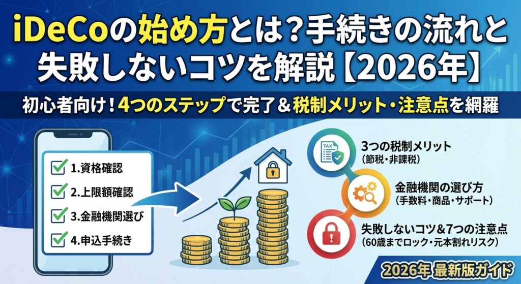 iDeCoの始め方とは?手続きの流れと失敗しないコツを解説【2026年】