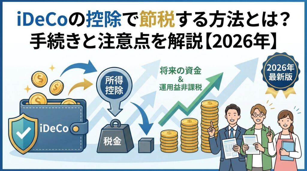 iDeCoの控除で節税する方法とは?手続きと注意点を解説【2026年】