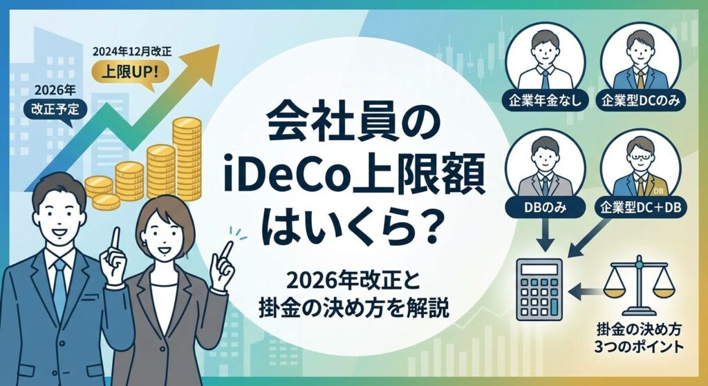 会社員のiDeCo上限額はいくら?2026年改正と掛金の決め方を解説