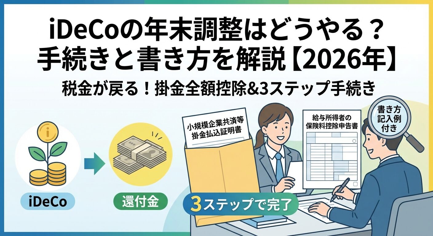 iDeCoの年末調整はどうやる？手続きと書き方を解説【2026年】 | 会社設立のミチシルベ