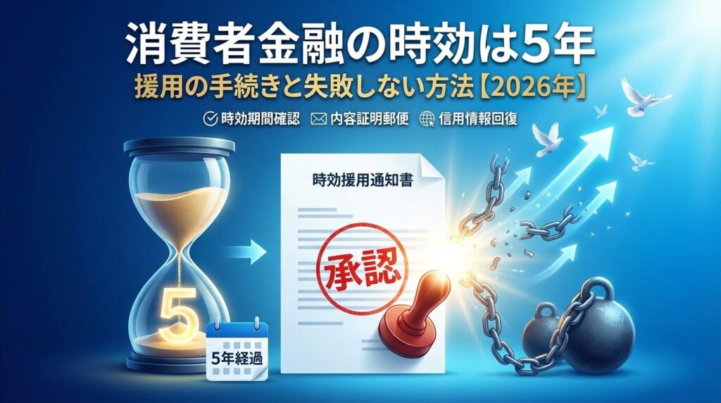 消費者金融の時効は5年|援用の手続きと失敗しない方法【2026年】