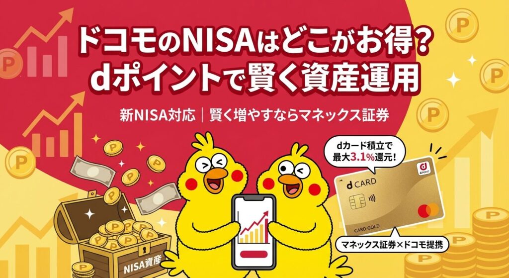 ドコモのNISAはどこがお得？dポイントで賢く資産運用 | 会社設立の