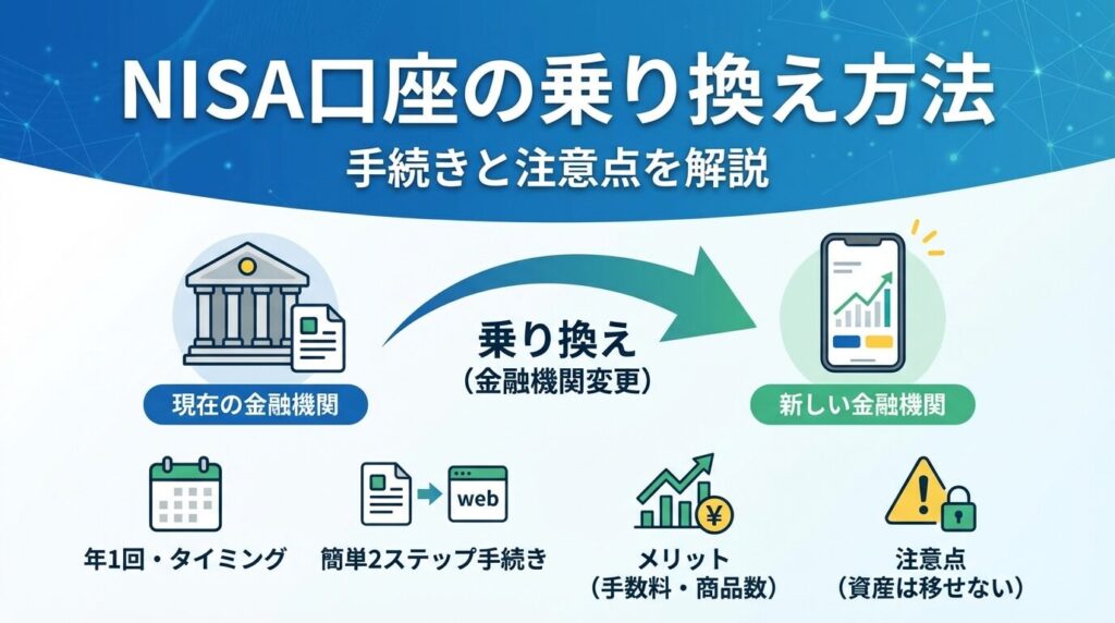 NISA口座の乗り換え方法|手続きと注意点を解説