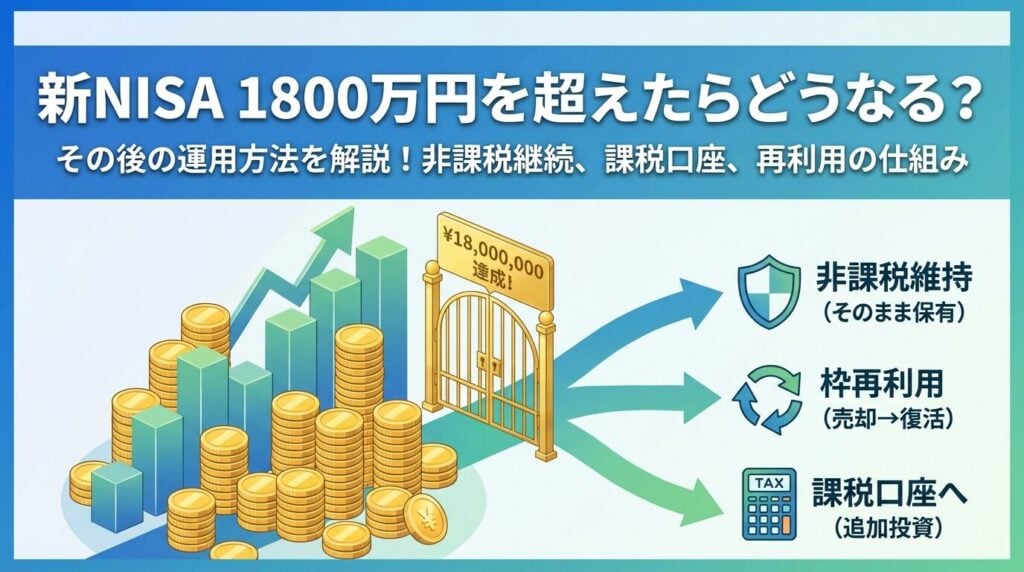 新NISA1800万円を超えたらどうなる？その後の運用方法を解説 | 会社