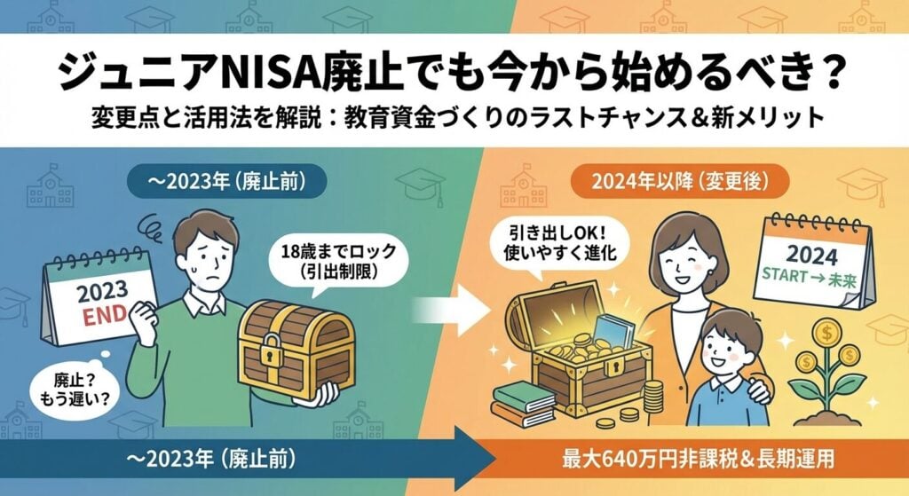 ジュニアNISA廃止でも今から始めるべき?変更点と活用法を解説