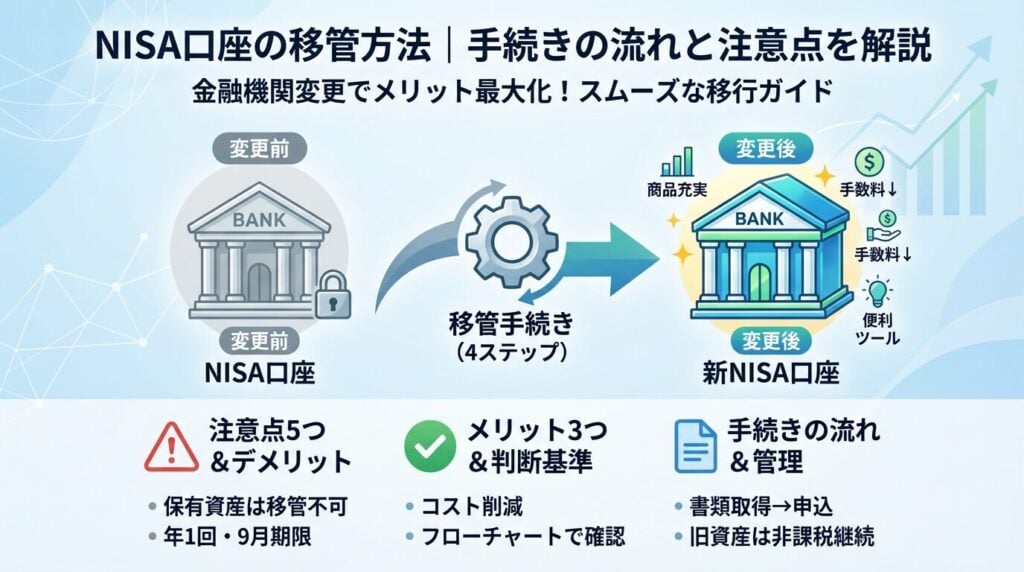 NISA口座の移管方法|手続きの流れと注意点を解説
