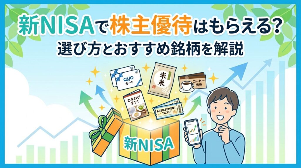 新NISAで株主優待はもらえる?選び方とおすすめ銘柄を解説