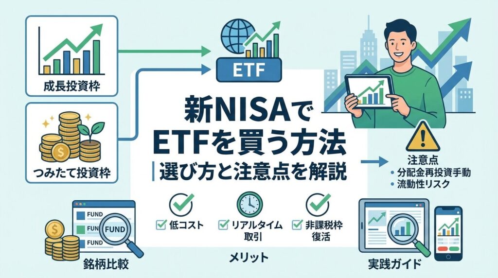 新NISAでETFを買う方法|選び方と注意点を解説