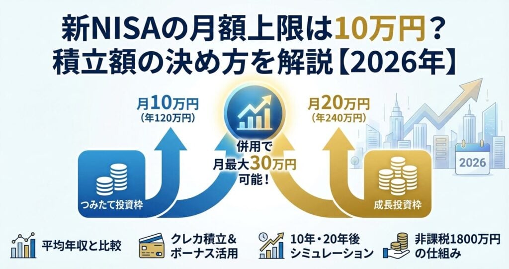 新NISAの月額上限は10万円？積立額の決め方を解説【2026年】 | 会社