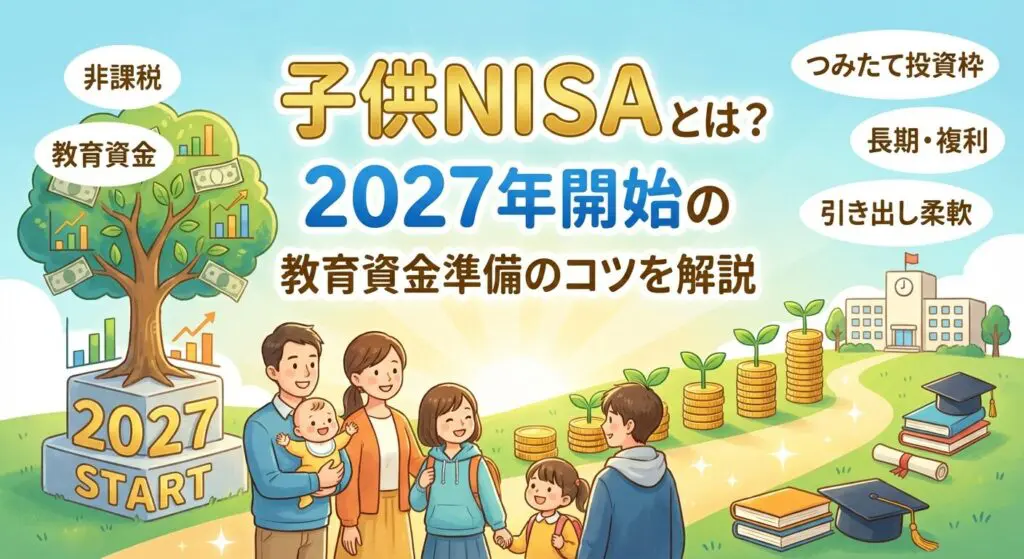 子供NISAとは?2027年開始の新制度と教育資金準備のコツを解説