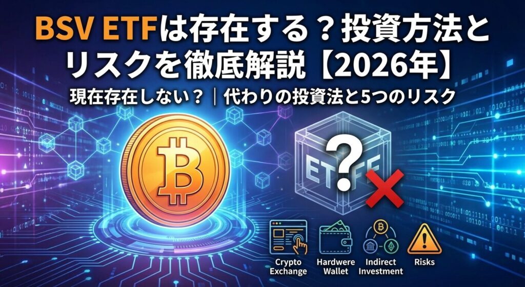 BSV ETFは存在する?投資方法とリスクを徹底解説【2026年】