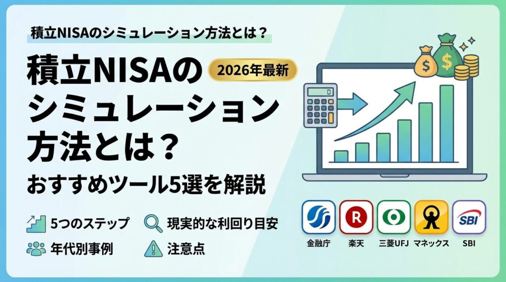 積立NISAのシミュレーション方法とは?おすすめツール5選を解説【2026年】